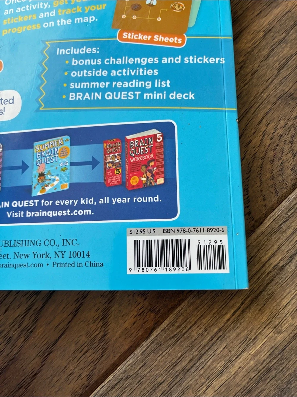 Summer Brain Quest Workbook for Grades 4 & 5 - Blue
